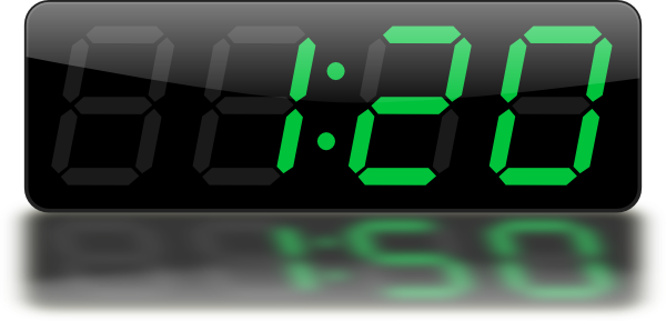 Digital Clock Png Transparent Image - Digital Clock Png (600x289), Png Download