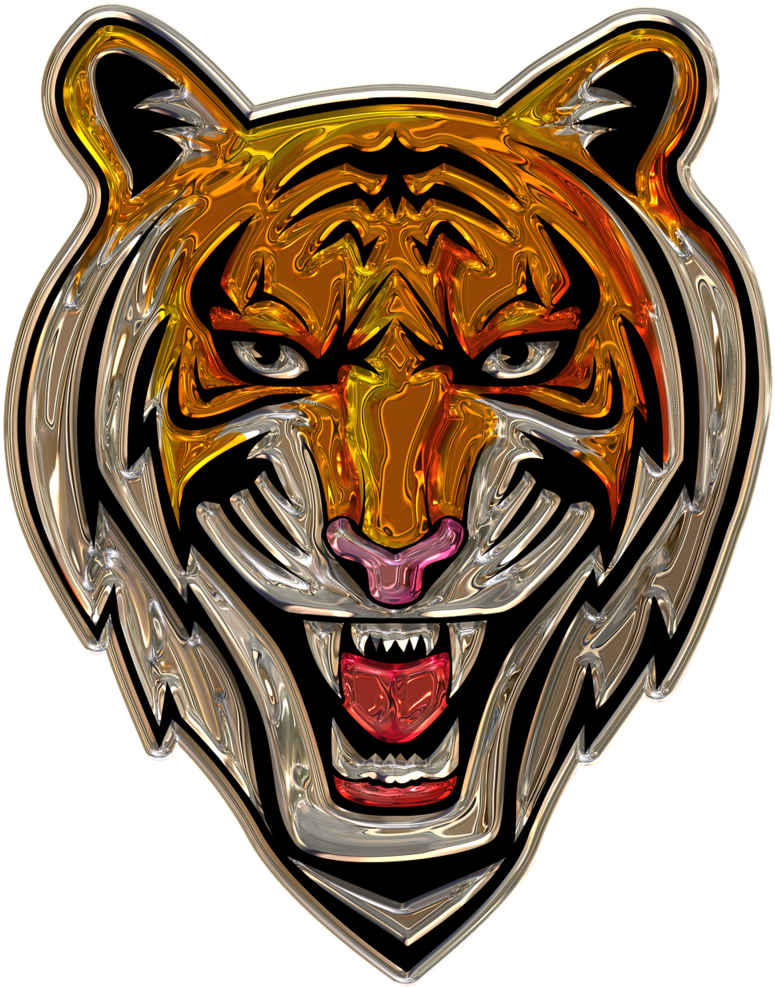 Tiger Head Metallizer Png (821x1024), Png Download