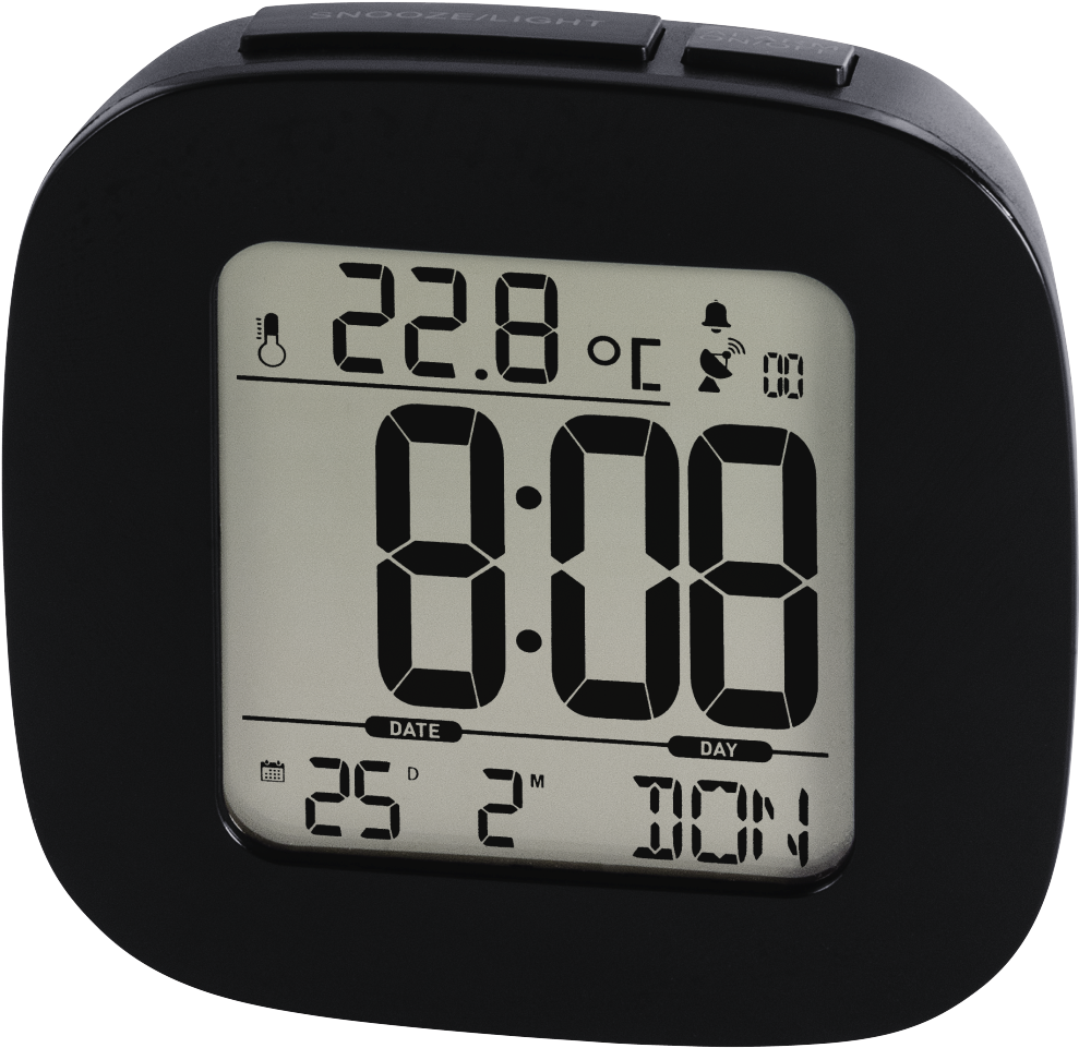 Download "rc 45" Radio Controlled Alarm Clock, Black Hama Zegar Dcf