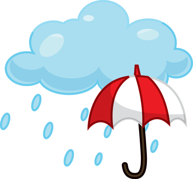 Clipart Rain File - Clip Art Rain Png (640x593), Png Download
