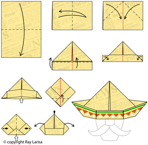 Make A Mexican Hat (500x500), Png Download