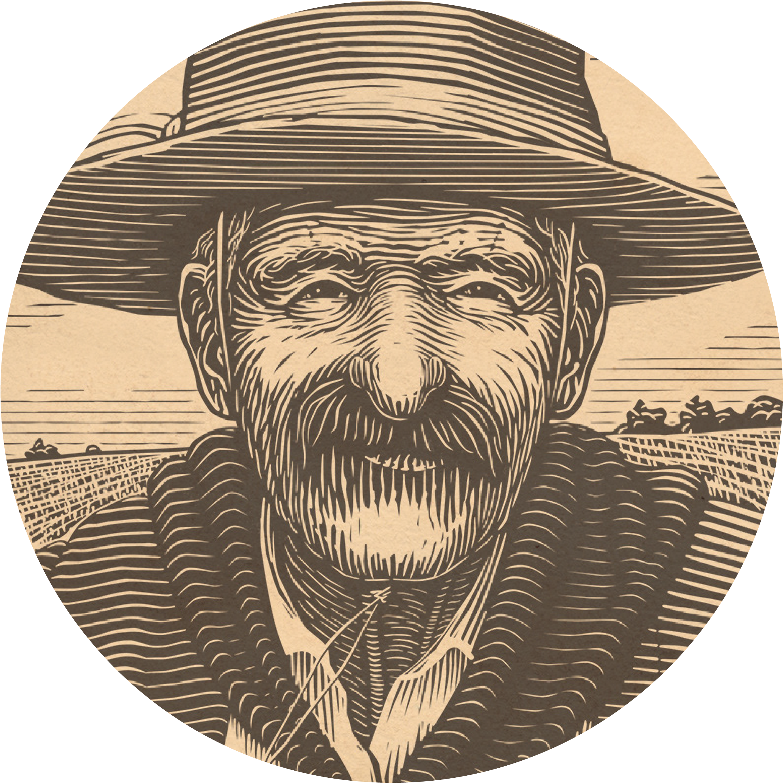 Mitch Frey Known For His Digital Woodcut Illustrations, - Wall Clock (4167x3019), Png Download