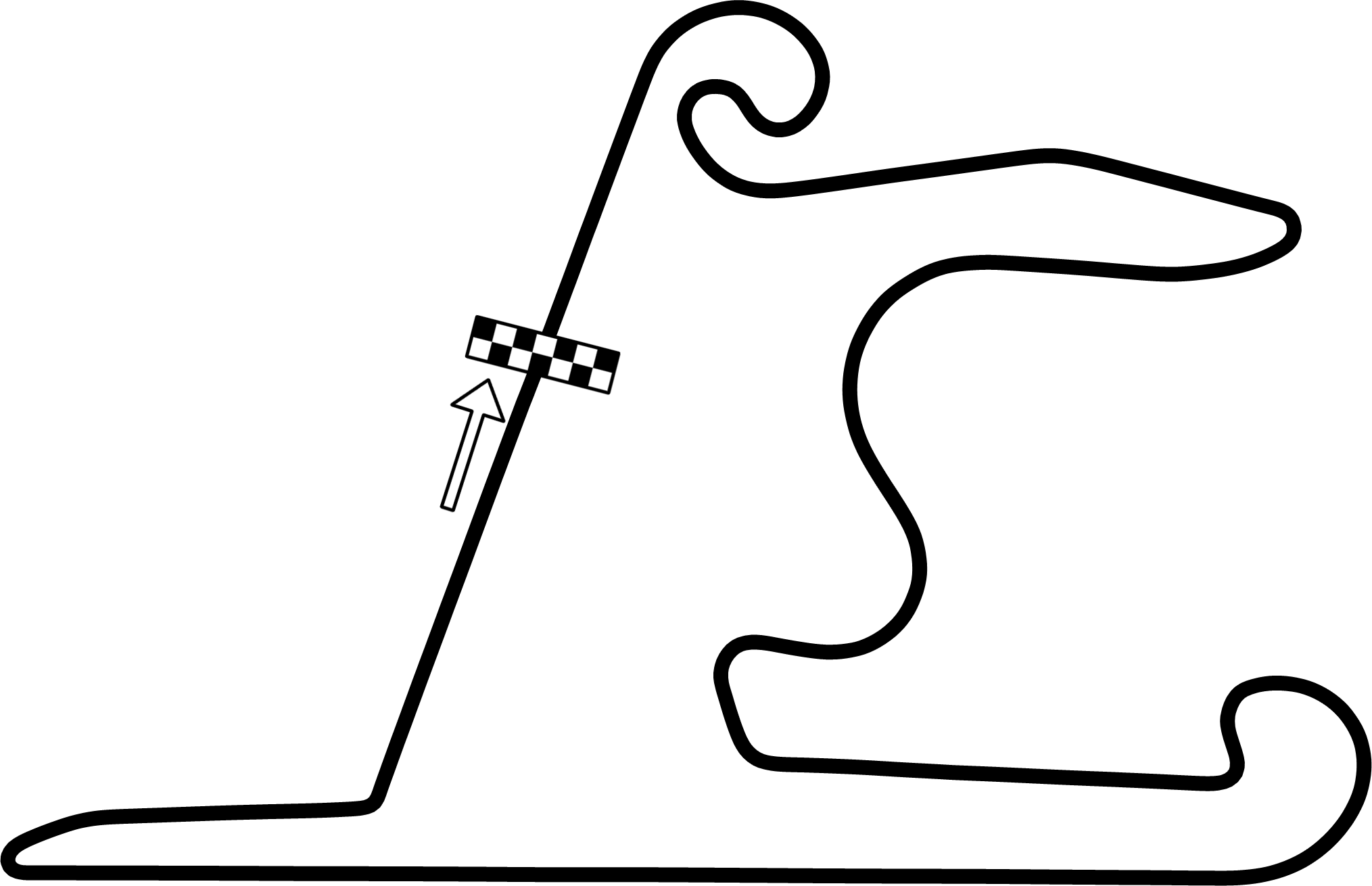 Race Track Png Download Image - Shanghai International Circuit Map (2029x1310), Png Download