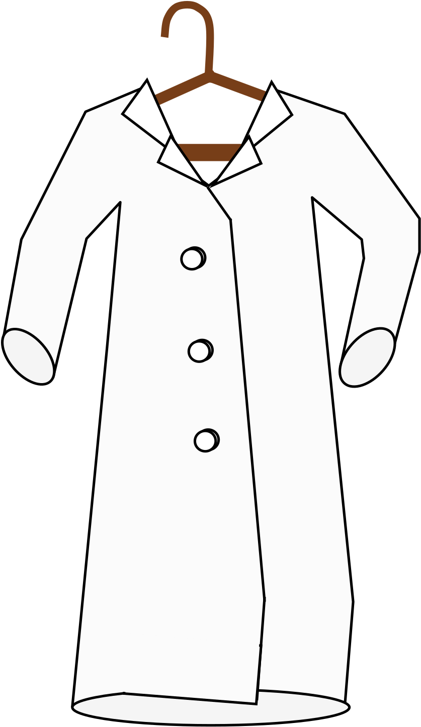 This Free Icons Png Design Of Lab Coat On A Hanger (1697x2400), Png Download