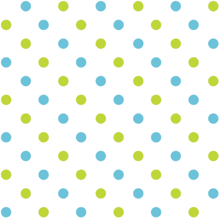 Fun Flowers Blue Green Polka Dots Fabric By Floating - Polka Dot (470x470), Png Download