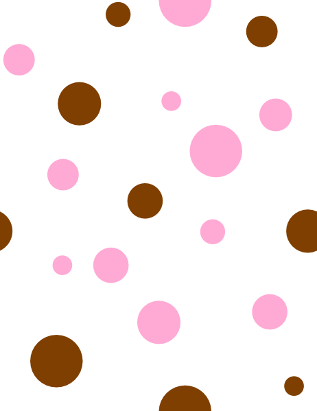 Pink Polka Dot Background Clipart 2 By Matthew - Pink And Brown Polka Dots Background (462x599), Png Download