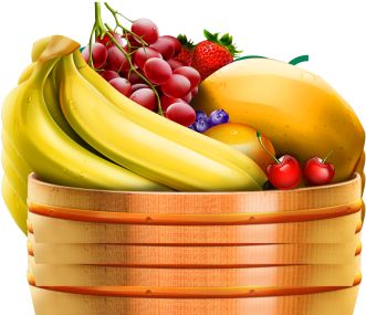 Fruit Basket, Fruit, Juice, Orange Png And Psd - Fruits Image High Quality (360x360), Png Download
