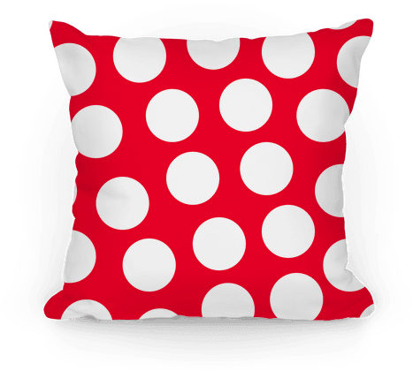 Red Polka Dot Pillow Pillow - Child (484x484), Png Download