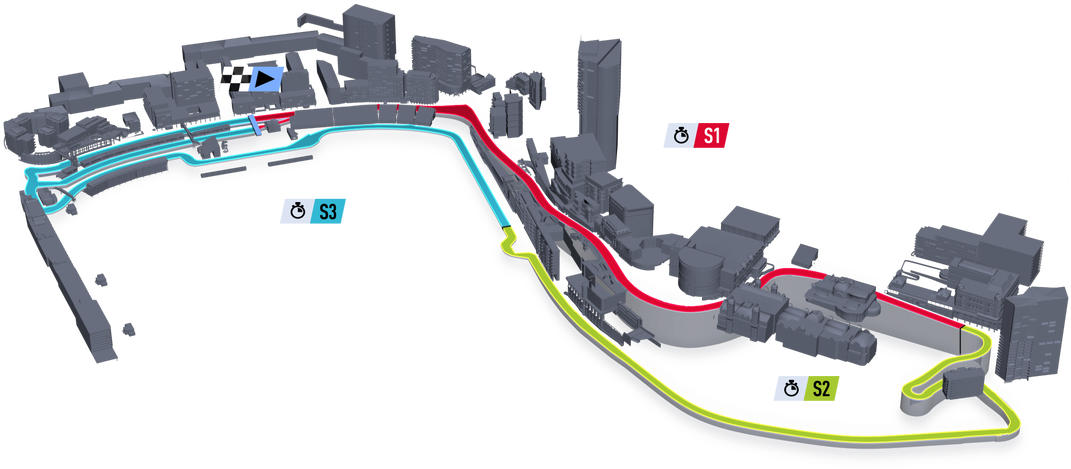 Azure-circuit Orig - Azure Circuit Project Cars 2 (1100x550), Png Download