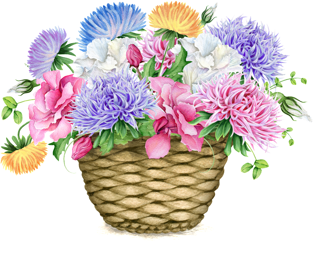 Lila Rosa Blumenkorb-brautjungfern-einladung Karte (1024x853), Png Download