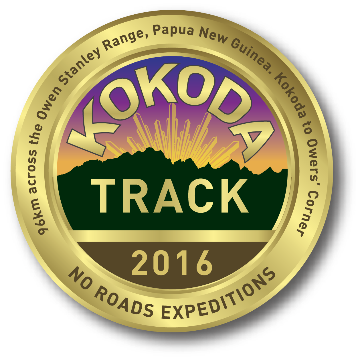 Kokoda Badges 2016 - Label (1285x1246), Png Download