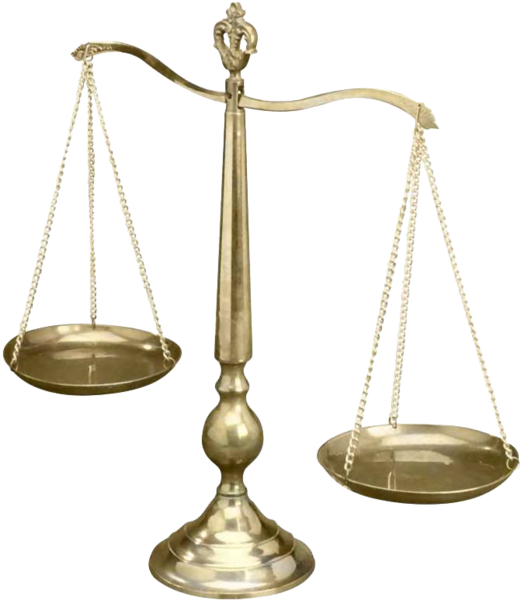 Scale Of Justice Png Svg Freeuse Download - Good Deeds And Bad Deeds (521x600), Png Download