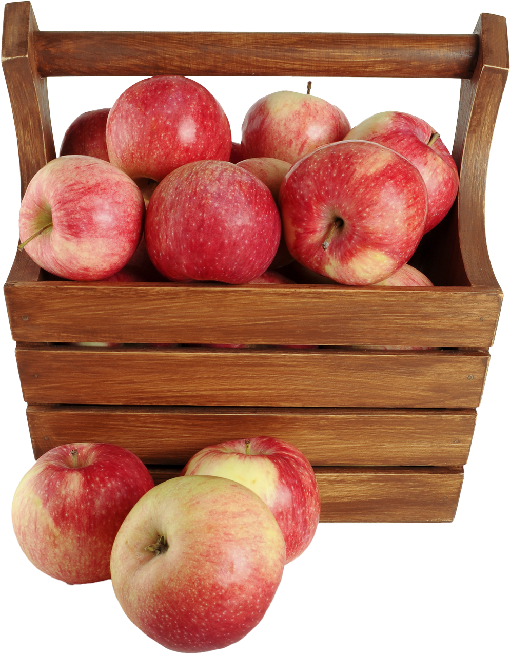Apples In A Basket Png Image - Apple Basket Png (1150x1329), Png Download