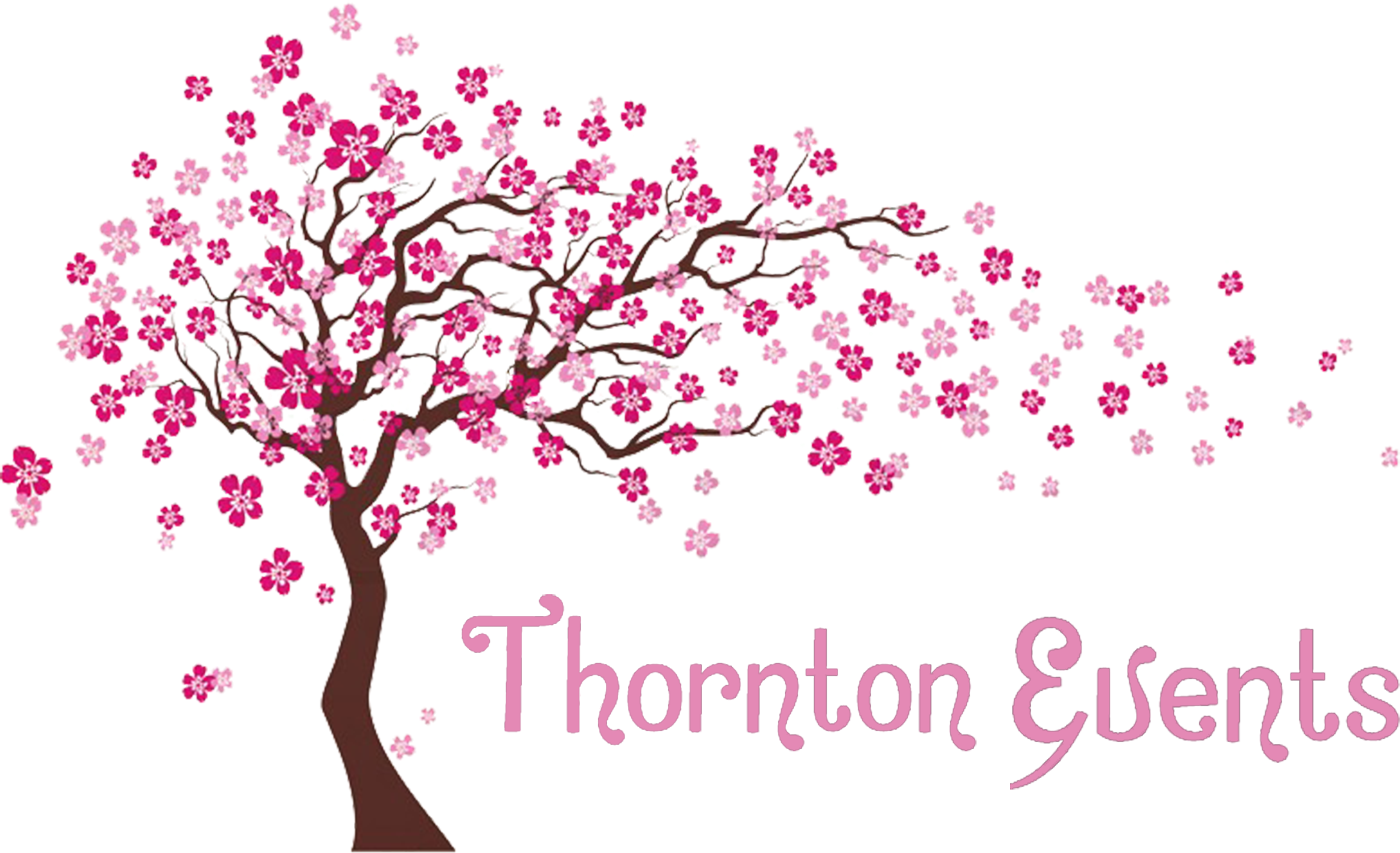 Cherry Blossom Tree Mural (5555x3833), Png Download