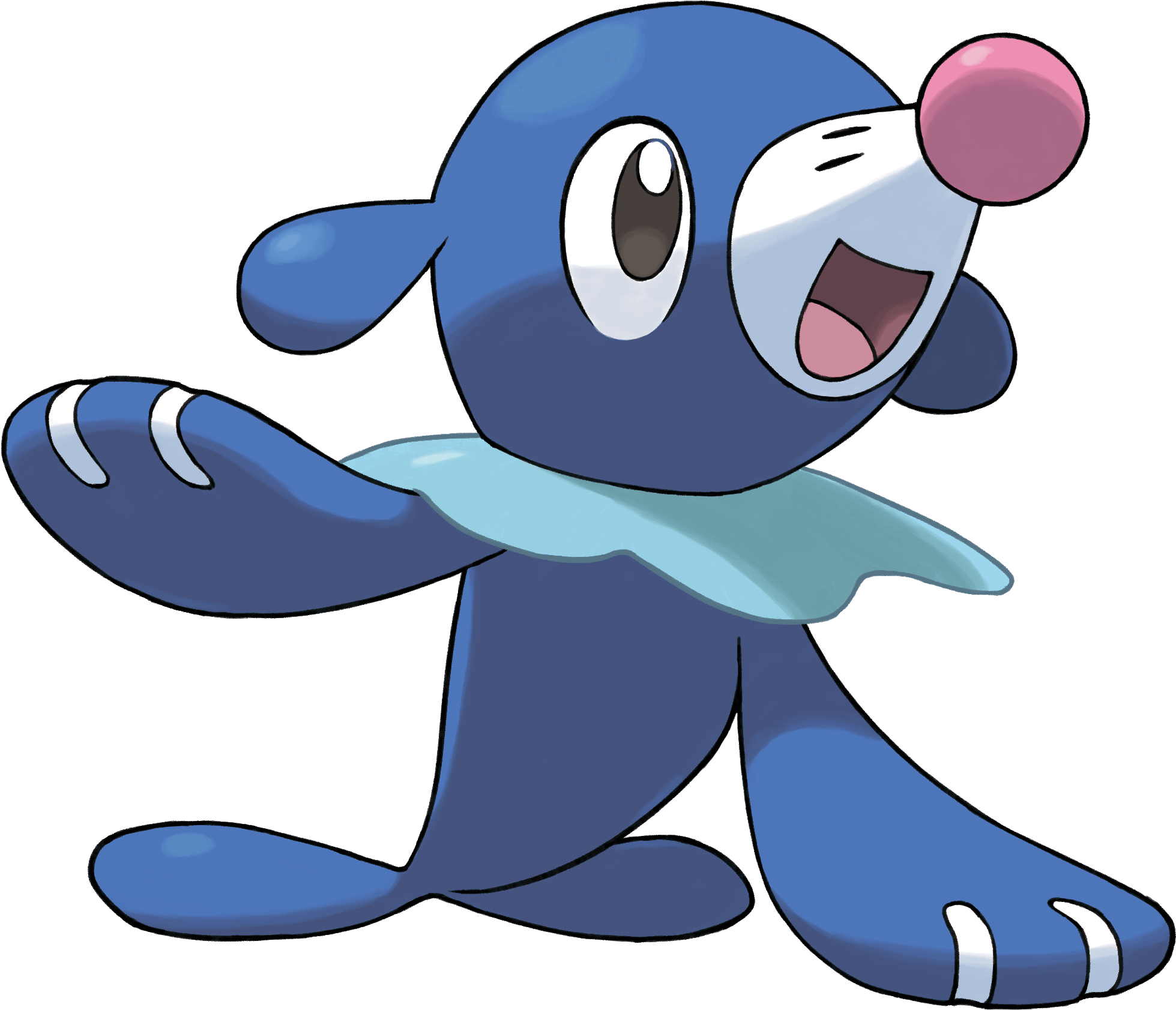 Popplio Pokemon - Pokmon Sun Games Nintendo 3ds Video Game (2326x2236), Png Download