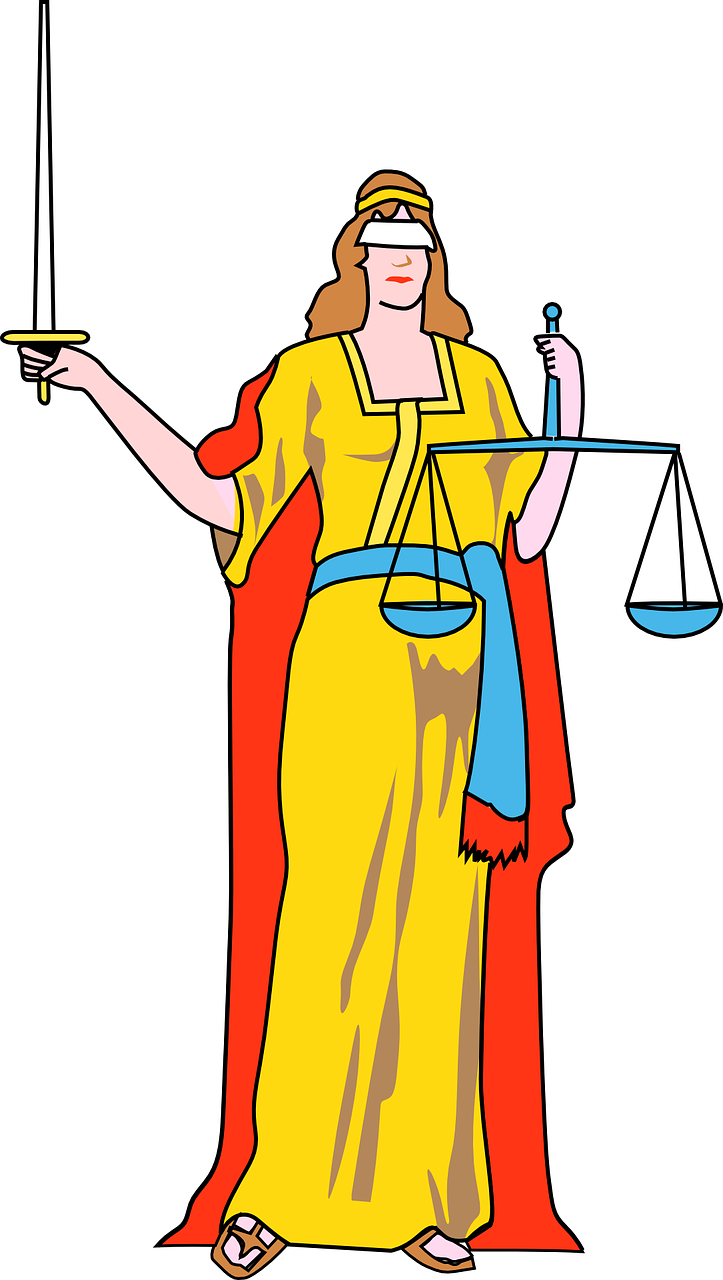 Scale Clipart Lady Justice - Symbol Of Justice Clipart (336x595), Png Download