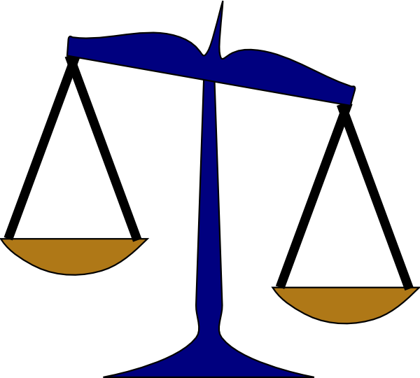 Scales Source - Clip Art Balance Scales (600x540), Png Download
