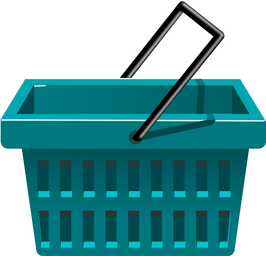 This Free Clipart Png Design Of Blue Basket (900x865), Png Download