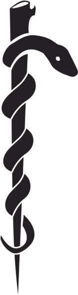 Snake Medical Symbol Images - Rod Of Asclepius Vs Caduceus Of Hermes (600x600), Png Download