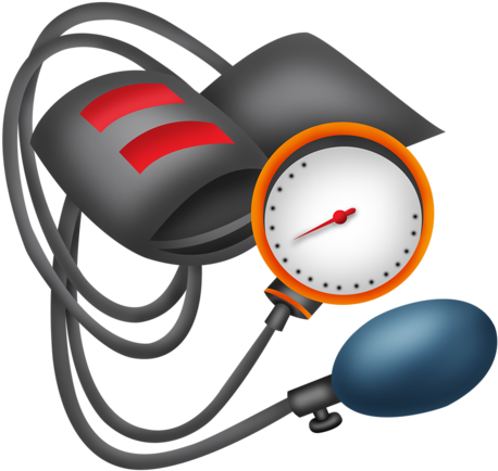 Blood Pressure Cuff Medical Clip Art, Playing Doctor, - Blood Pressure Chart By Age 2018 (500x500), Png Download