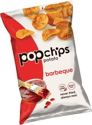 Why Popped Hero 5oz - Popchips Barbeque Popped Potato Chips - 3.5 Oz. (393x520), Png Download