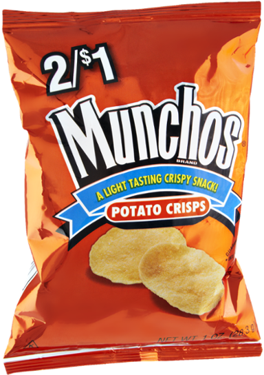 Munchos Potato Crisps - 5.75 Oz Bag (600x600), Png Download