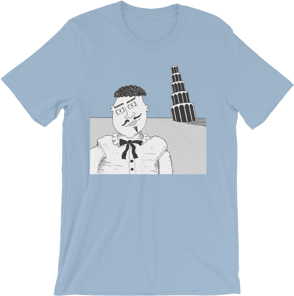 Leaning Tower Of Pisa Architect Donato Slantenza - T-shirt (1000x1000), Png Download