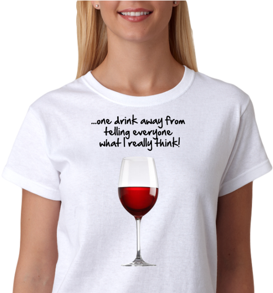 One Drink Away - Personalised Future Mrs Bride T-shirt Hen Party Wedding (600x600), Png Download