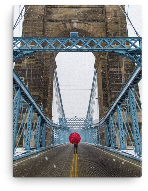 Snow Bridge Png Picture Black And White - Snow Bridge (1000x1000), Png Download