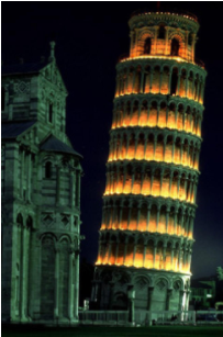 The Leaning Tower Of Pisa Has 296 Steps - Piazza Dei Miracoli (414x306), Png Download