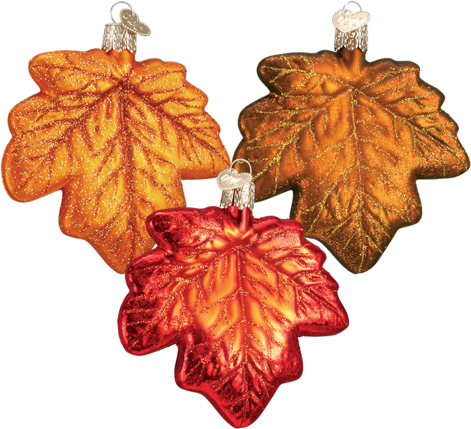 Old World Christmas Maple Leaf Ornaments - Christmas Day (1000x1000), Png Download