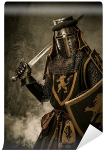Medieval Knight Carrying Sword (400x400), Png Download