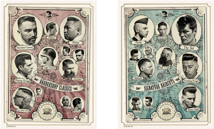 “the Barbershop Classics'' And ''the Signature Haircuts” - Barbershop Classic Poster (500x251), Png Download