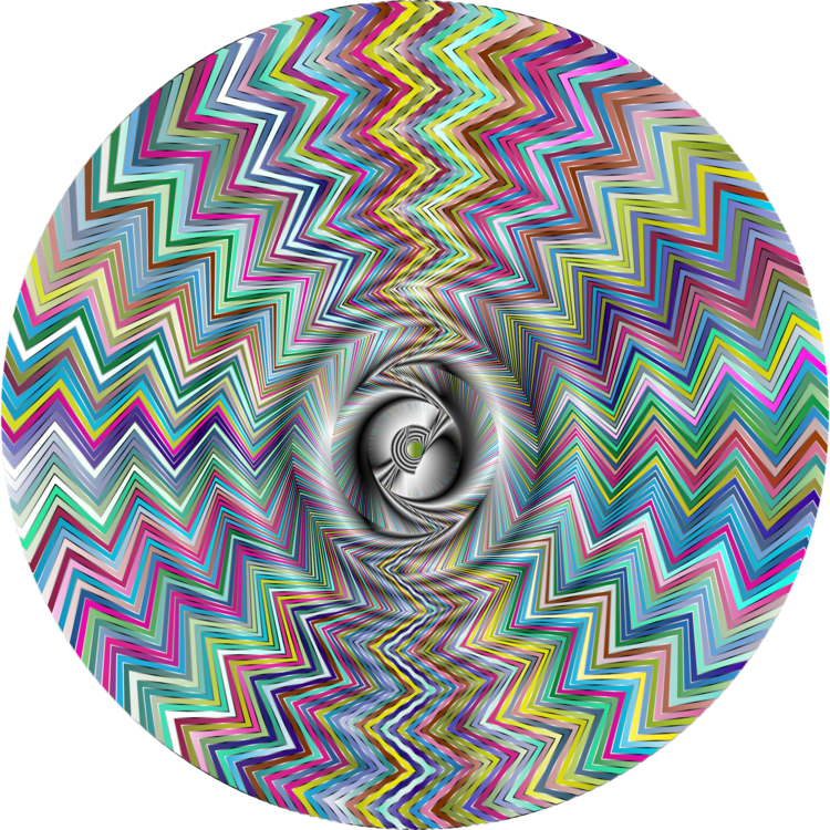Fraser Spiral Illusion Penrose Triangle Barberpole (750x750), Png Download