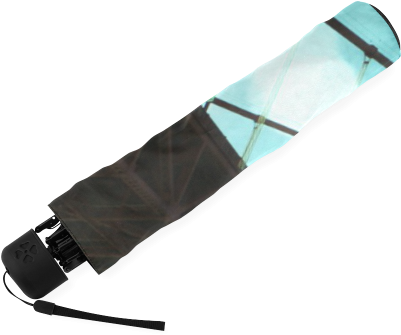 Green Bokeh Golden Gate Bridge Foldable Umbrella Video - Umbrella (500x500), Png Download