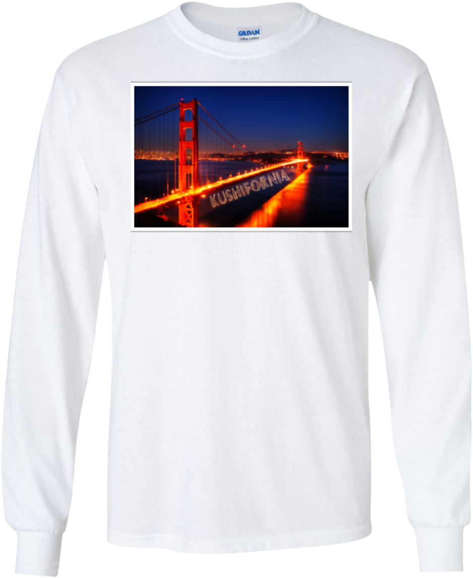 Golden Gate Bridge Long Sleeve - İ96 Köprü Kanvas Tablo 50x75 Cm (1155x1155), Png Download