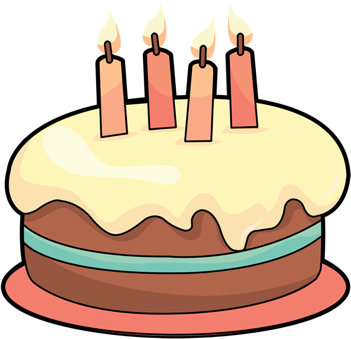Clipart Transparent Baked Goods Simple Frames Illustrations - Cartoon Cake Clip Art (800x714), Png Download