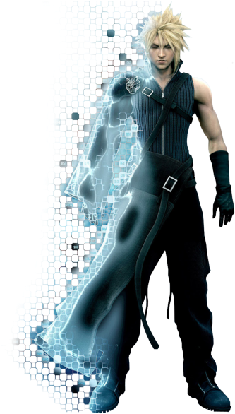 Final Fantasy Vii Cloud Strife Cosplay Costume (348x588), Png Download