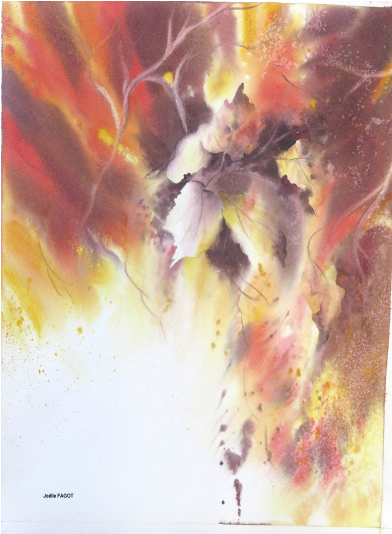 La Fin De L'ete - Aquarelles Joelle De Normandie (800x533), Png Download