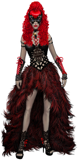 Female Gothic Masquerade Costume - Masquerade Costume Female (258x535), Png Download