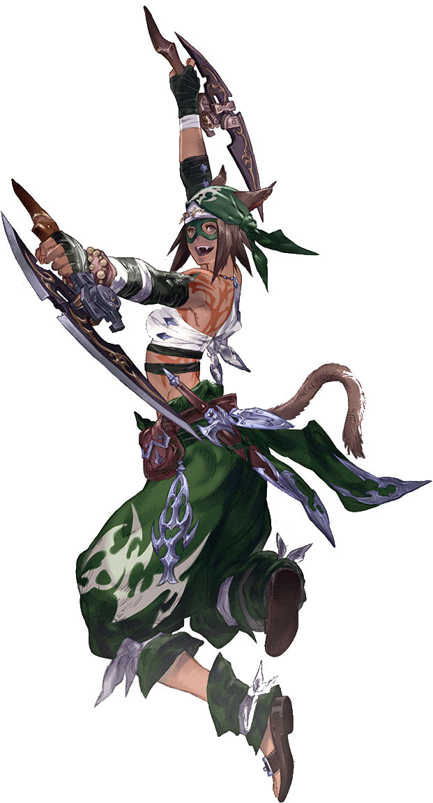 Final Fantasy Art Rogue - Final Fantasy Xiv (621x1152), Png Download