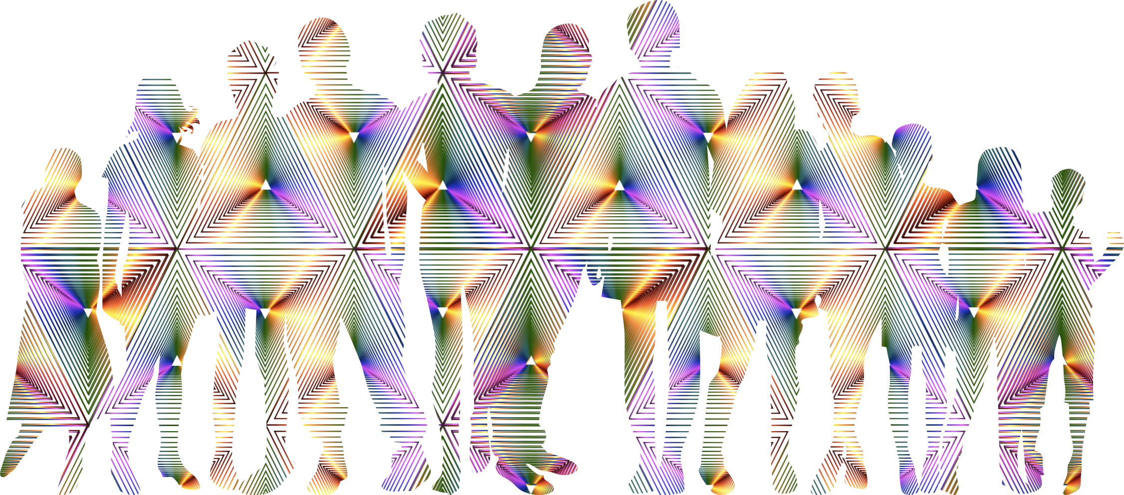 Family Computer Icons Holding Hands Drawing - Icon (1703x750), Png Download