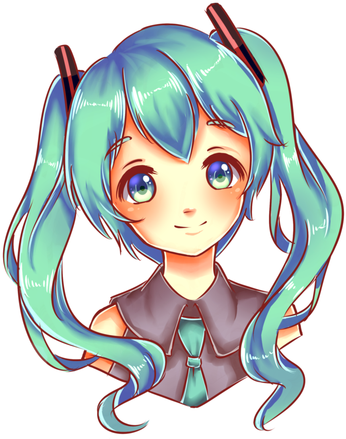 By Renayaart On Deviantart - Dibujos De Hatsune Miku (819x975), Png Download