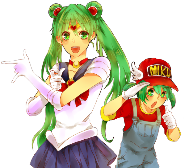 Miku Hatsune Fanart For Vocalo - Cartoon (640x553), Png Download