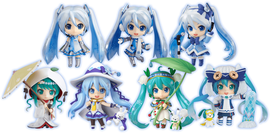 Snow Miku 2012 Original Costume Designed By Nanaka - Nendoroid Snow Miku 2016 Snow Owl Version (1200x630), Png Download