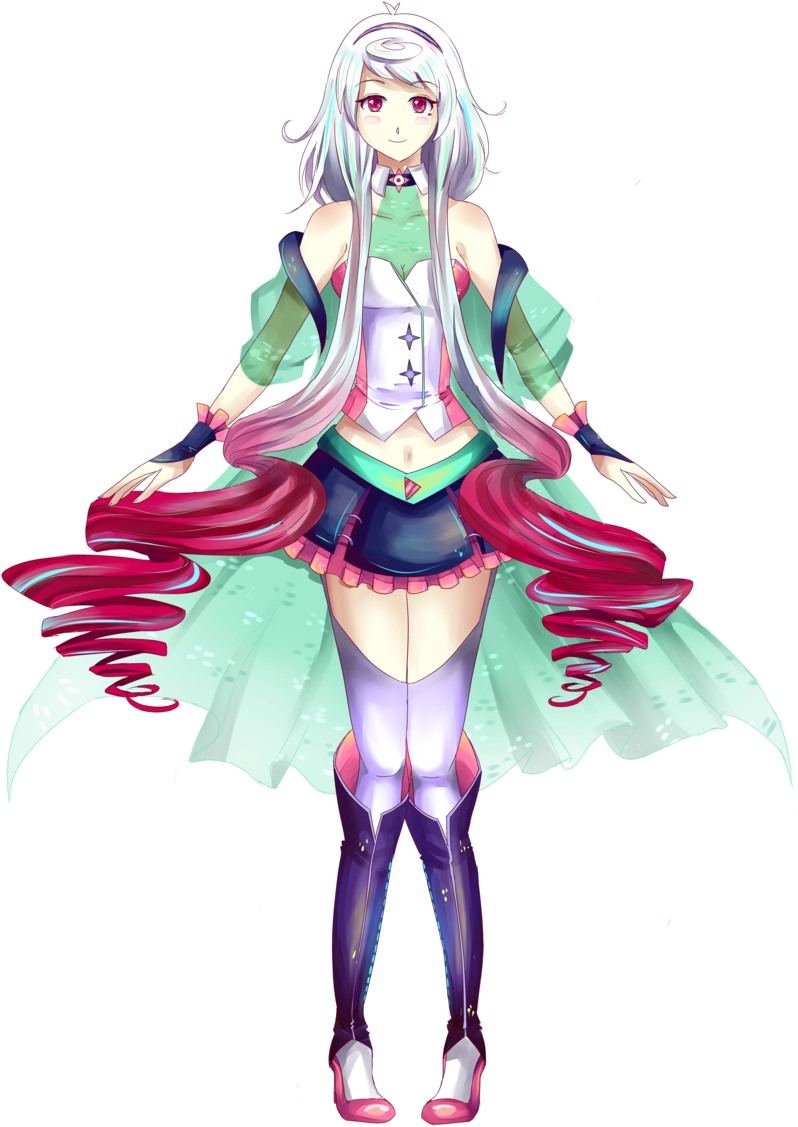 Maika Vocaloid By Akuo-p - Рана Вокалоид (900x1200), Png Download