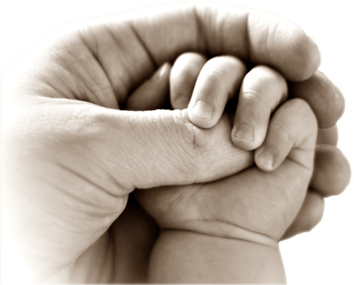 Baby Hand Png Download - Baby Hands Png (500x403), Png Download