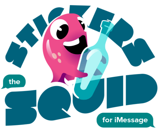 Stickers And Animated Squid Logo - Squid (541x437), Png Download