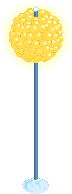 New Year's Ball Snow Menu - Lollipop (251x674), Png Download