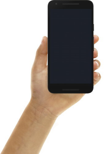 Nexus 5 Hand Png (364x500), Png Download